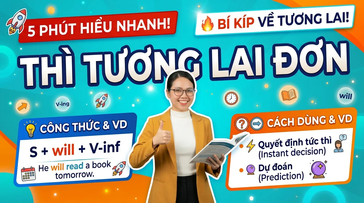 Thì Tương Lai Đơn (Future Simple): 5 Phút Hiểu Nhanh, Công Thức & Cách Dùng